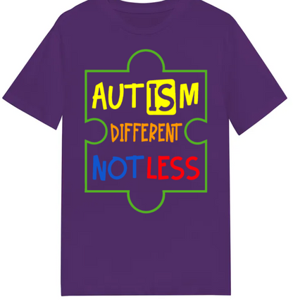 Adult unisex shirts #78 Autism different not less
